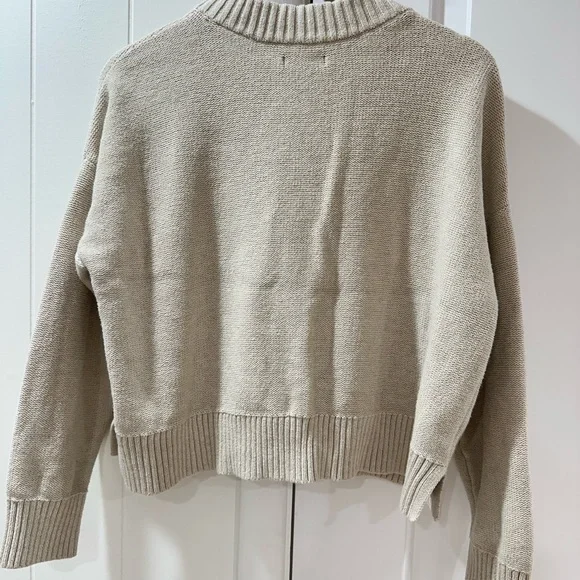 Quince Organic Cotton Cardigan - Cream - Picture 4 of 7